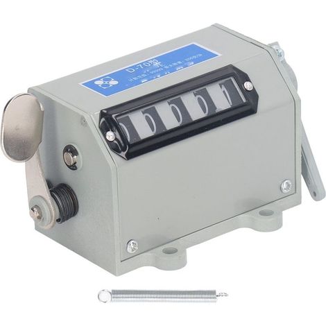Compteur de traction à 5 chiffres, réinitialisable mécanique, comptage manuel des courses, Machine-outil précise 220V (1/5)