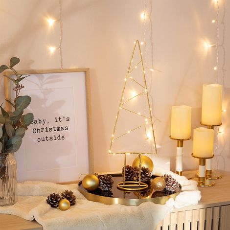 LED-Weihnachtsbaum Slim Gold