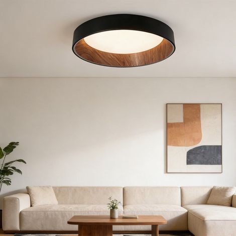 Plafonnier Rond LED 40cm 6000K - Éclairage Intérieur Moderne pour Séjour, Hall, Balcon - Ampoule Économique (1/5)