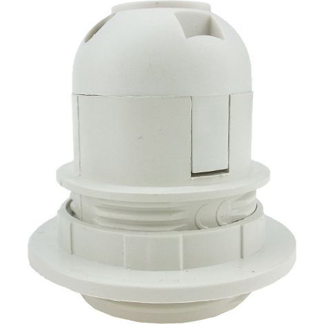 Stück Lampenfassung – für E27-Glühbirne – praktische Fassung – Kunststoff-Lampenschirm-Adapter (weiß) (1/5)