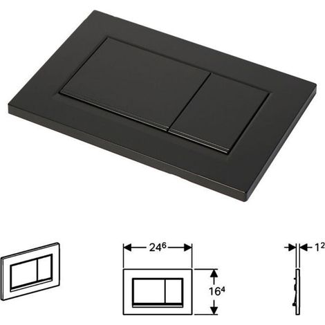 Panneau Caché Jblsigma30 Noir Bandeau Noir Bouton De Remplissage De Toilette - KZQ