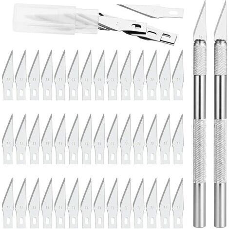 Precision Cutter 2 Scalpel with 42 Blades, Precision Cutter Knife for DIY Art Work Cutting, Caving, Carving, DIY Sculpture Hobby Knives (1/4)