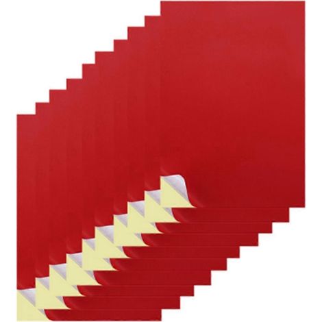 A4-Aufkleberpapier - A4-Aufkleberetiketten 8,27 x 11,69 Zoll, Big Red