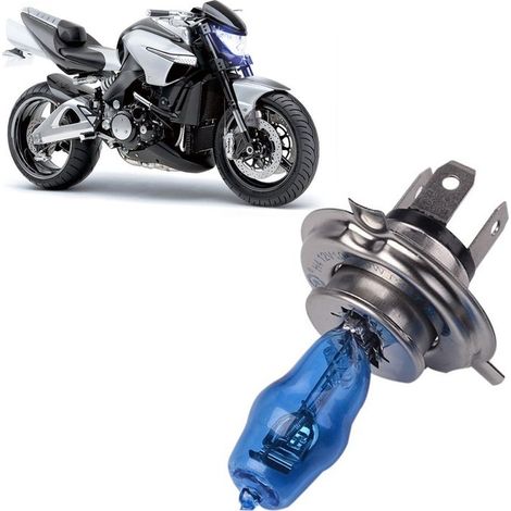 Ampoule H4 60/55W 6000K HOD Xtrem - lampe performante pour MOTO - 12V