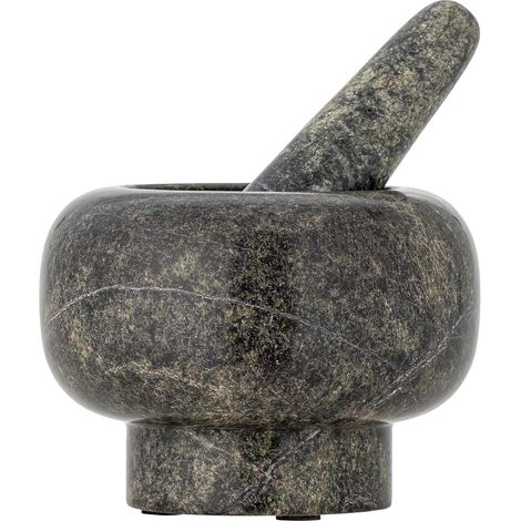Bloomingville - Arazo Mortar & Pestle - Green - Marble
