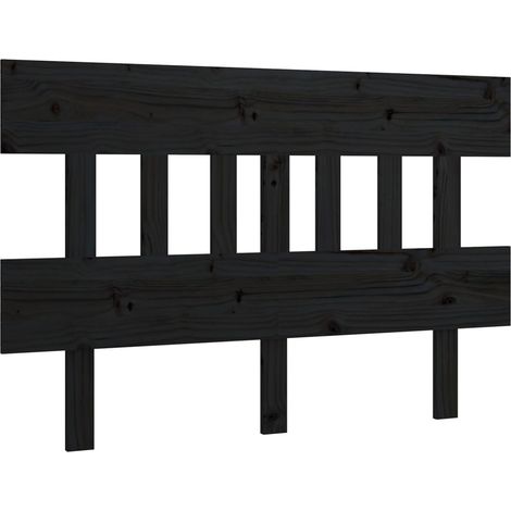 Testiera per dormire accessorio per camera da letto 143,5 x 3 x 81 cm in legno di pino nero TDL0202295