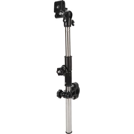 Support Parapluie Fauteuil Roulant Pliable, Support Universel en Acier Inoxydable pour Vélo et Poussette, Porte-Parapluie Réglable (1/5)