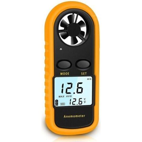 Anémomètre portable numérique haute précision ±5 % avec écran LCD rétroéclairé – Compact, précis et facile à transporter (1/5)