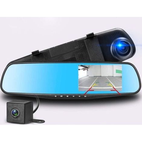Dual-Dashcam – Front- und Rückkamera – Autokamera – Doppelte Armaturenbrettkamera für Autos – Schwarz