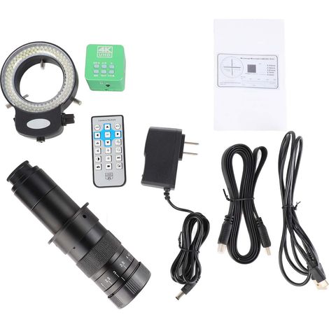 Microscope numérique monoculaire 4K HDMI images nettes pour réparation de PCB prise US 100-240V (1/5)