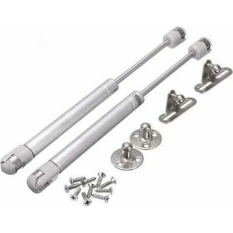 120N = 12kg de force 2PCS vérins à gaz 120N verin meuble hydraulique ressort amortisseurs à gaz d'origine porte armoire de cuisine Bras pneumatique pour levage de porte armoire meuble cuisine amortiss