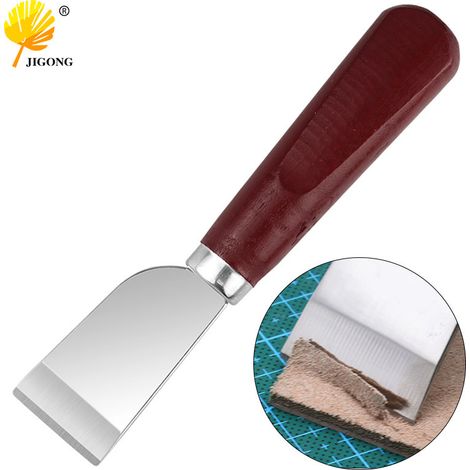 Couteau à cuir, couteau à tailler le cuir pour le bricolage, outil de sculpture sur cuir, couteau à effiler, grattoir à cuir, couteau à découper (1/5)
