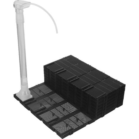 Filtre sous-Gravier pour Aquarium, Plaque Plastique, Tube d'air (1/5)
