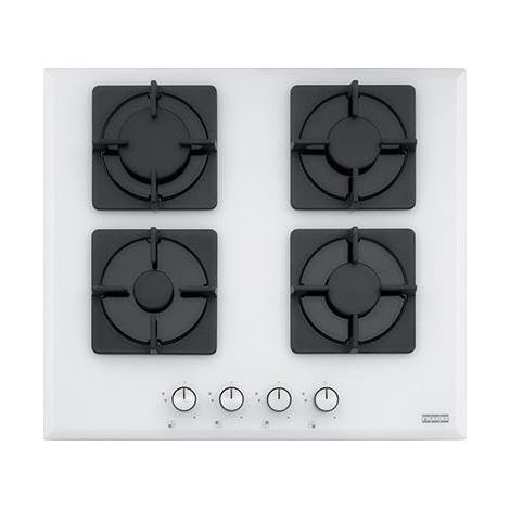Franke FHNS 604 4G WH C LineaNew quadratisches 4-Zonen-Gaskochfeld mit gusseisernen Grills Elektromechanische Steuerung 60 cm Kristallweiß 106.0489.961 (1/2)