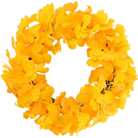Ginkgo biloba Christmas wreath – 40 cm, flexible, holiday decoration