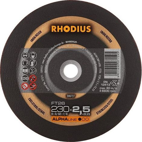 Disk Coppettazione Ft26 230 X 2,5 Millimetri Rodio
