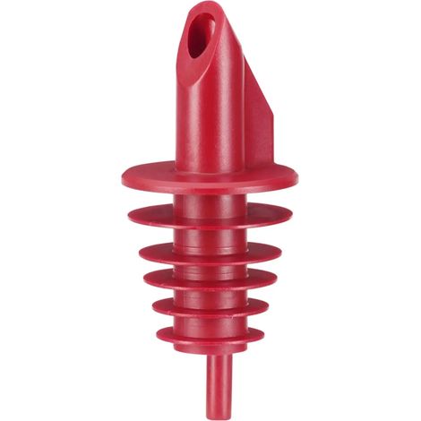 BILLY - vertedor de plástico para botellas de 0,5 - 1,5 lt. - rojo - con 5 laminillas
