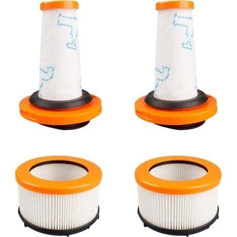Filtres HEPA Lavables 2 Préfiltres et 2 Filtres Moteur Compatibles X-Force Flex 9.60 X-Nano Essential Rh20xx ZR009010 ZR009012 (1/4)