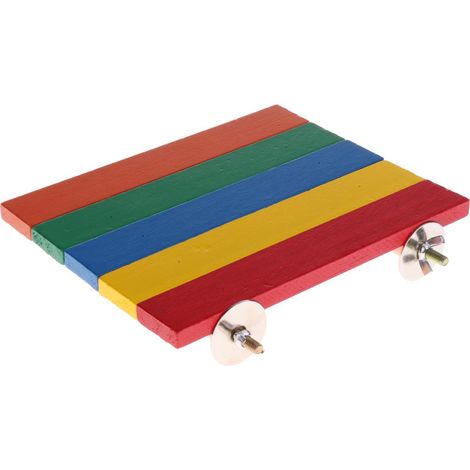 Plate-forme En Bois Multicolore, Jouet Pour Animaux De Compagnie, Hamster, Souris, Cochons inde, Jouets accise (1/5)