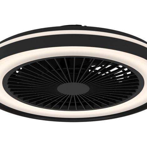 Ventilador De Techo Con Luz Eglo Sint André 35203 Negro Y Blanco