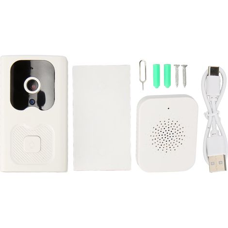 Sonnette vidéo intelligente sans fil WiFi avec interphone vocal-AquaForge