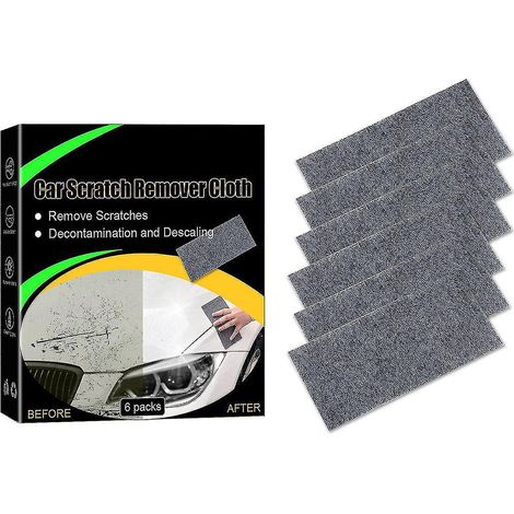Chiffons de réparation de rayures pour voiture, en nano-matériaux, pour éliminer les rayures légères sur la peinture automobile. Accessoires auto, lot de 6. (1/5)