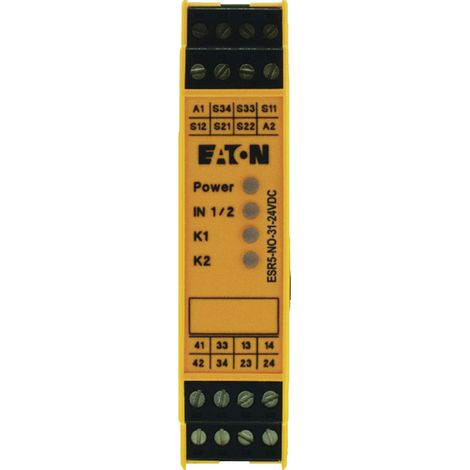 Sicherheitsrelais ESR5-NO-31-24VDC Eaton Betriebsspannung: 24 V/DC (B x H x T) 22.5 x 99 x 114.5 mm (1/3)