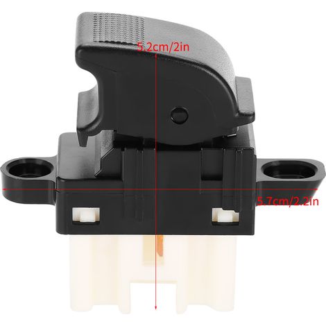 Bouton commutateur de commande de lève-vitre électrique principal pour Mazda GE4T-66-370A, 1 pièce (1/5)