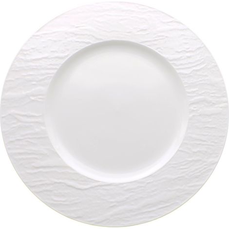 Fade set 6 piatti piani Wall porcellana bianca rilievo 27 cm