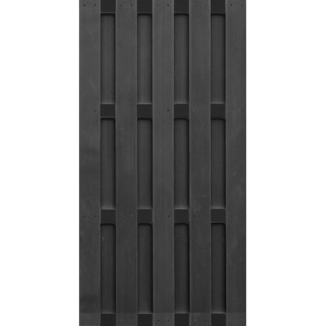 EMDEN-Serie ANTHRAZIT 90 x 180 cm, WPC-Bretterzaun