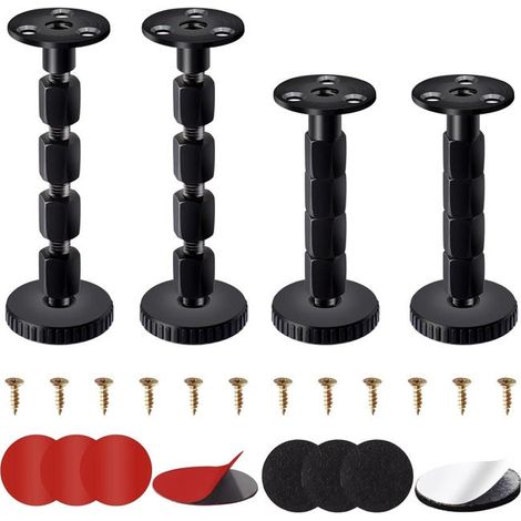 Este juego de 4 piezas incluye patas para muebles con altura regulable, entre 93 y 120 milímetros. (1/5)