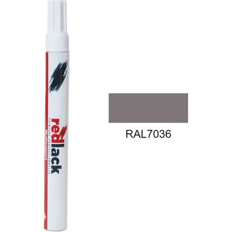 Feltro Vernice per ritocchi 8 ml – RAL 7036 – Grigio platino – lucida – multisupporto – Redlack