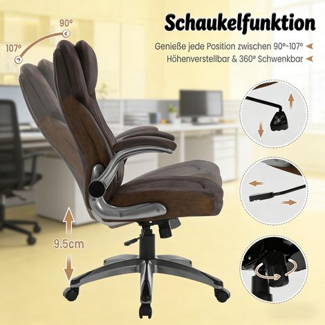 Fauteuil de Direction Weich, Chaise de Bureau à Dossier Haut, Siège Patronal (lot de chaises uniquement) (1/5)