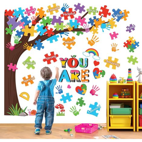 Stickers Muraux Arbre Arc en Ciel Autocollant Mural Citations (1/5)