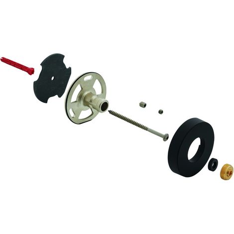 Grohe Brausestangenhalter für Duschsysteme mit Thermostatbatterie für die Wandmontage, Phantom Black, 48279KF0 (1/2)