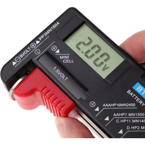 BT168D LCD-Digitalbatteriekapazitätstester, für 9V- und 1,5V-Batterien (1/4)