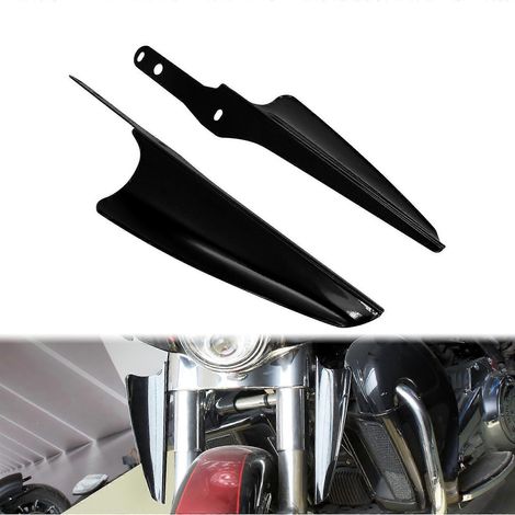 Déflecteurs de pare-brise avant pour moto, fixation sur fourche, carénage, pare-brise pour Harley Touring CVO Street Electra Glide Road King 95-22 - Déflecteur de vent B (1/5)
