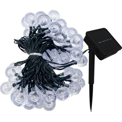 Guirlande Lumineuse Solaire – 50 LED Blanc Chaud 3000K – 7 (1/4)