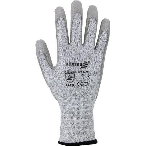 ASATEX 3721E Schnittschutzhandschuhe  Gr.09 grau/grau EN 388 Kategorie II HDPE