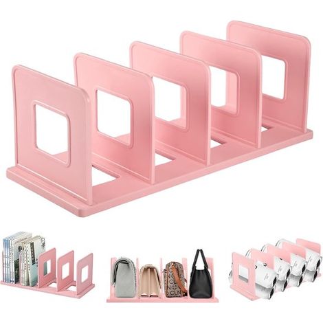 Verstellbare Buchstützen – Rosa (1/5)