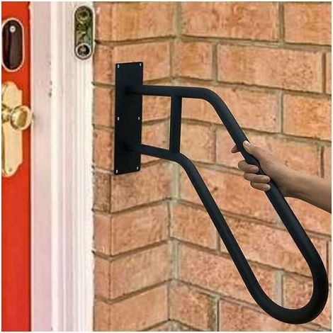 Main Courante Pour Escalier,Rampes Pour Marches D'extérieur,Rampes D'escalier 1 à 3 Marches,main Courante Pour Intérieur Ou Extérieur,en Forme De U,en Acier Inoxydable,pour Garage,Porche,TRIMEC (1/4)