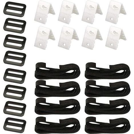Set mit 8 Universalgurten für eingelassene Poolabdeckungen, Transportgurte, Spanngurte für Abdeckungen, Zubehör für Solarabdeckungsaufroller, Set (1/4)