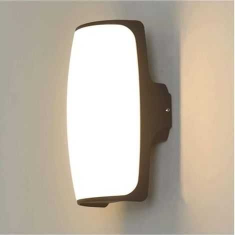 Applique Murale Moderne H 18W, Lampe LED Extérieure IP65 pour Jardin, Villa et Balcon (1/5)
