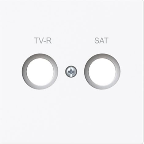 Tapa toma TV/R-SAT Serie Alba de Niessen  Blanco Brillo (1/3)