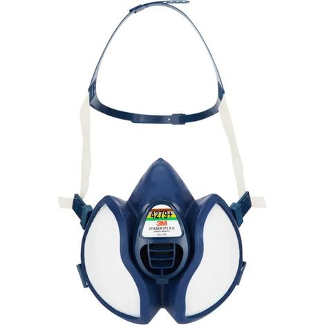 La mascarilla 3Mâ¢ 4279+ con filtros integrados es una mascarilla de media cara reutilizable que se puede usar hasta que se sature, se obstruya o se (1/3)