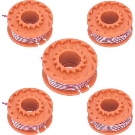 6er-Pack Ersatzspulen für Rasenmäher, kompatibel mit WORX WG150E, WG151E, WG154E, WG155E, WG157E, WG160E und WG163E (1/5)