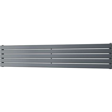 Typhoon Axis - Anthracite Horizontal Radiator H340mm x W1800mm Single Panel