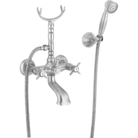 GRUPPO VASCA ESTERNO CON DOCCIA SERIE ORIENTES CROMATO CON ATTACCO DUPLEX E FLESSIBILE MT 1,5   RUBINETTERIE EURORAMA S.P.A.