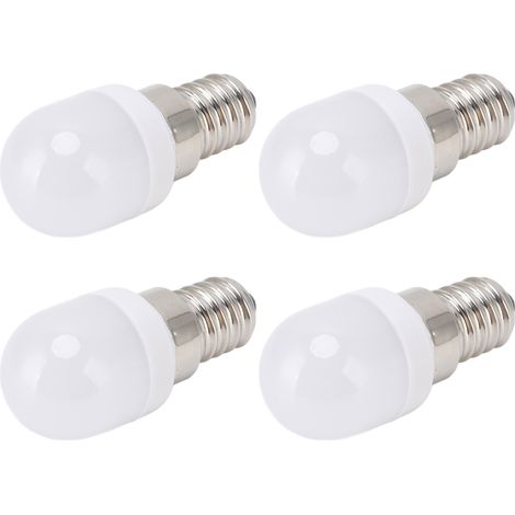 10 Ampoules LED E14 1.5W 220V Acier Inoxydable, Lumière Chaude pour Lustre, Plafonnier, Lampe de Table ou Murale