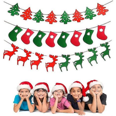 Bannières « Joyeux Noël », rouges et vertes (1/5)